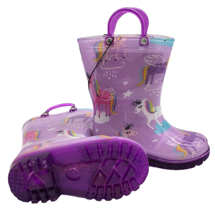 Details Details Light Up Rainboot Unicorn