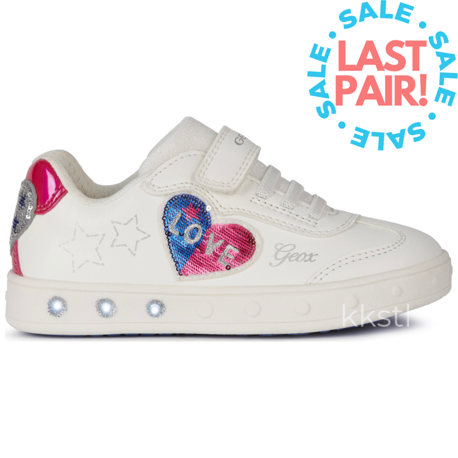 Botánica Razón Dedos de los pies Geox J Skylin Girl White - Kids Shoes in Canada - Kiddie Kobbler St Laurent