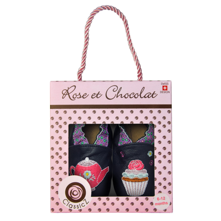 Rose Et Chocolat Rose Et Chocolat Slipper Sweet Tea Navy