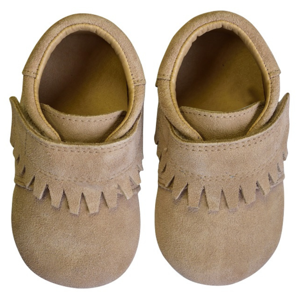 rose et chocolat baby shoes