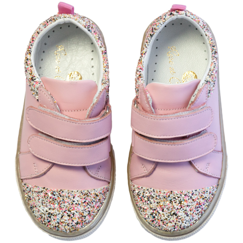 rose et chocolat baby shoes