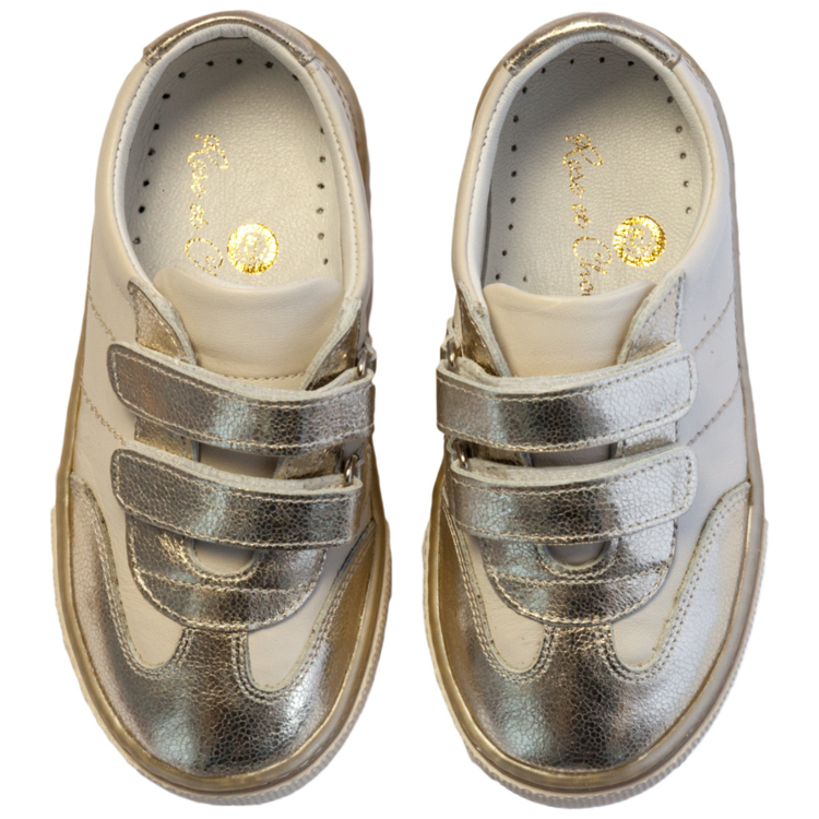 Rose Et Chocolat Rose Et Chocolat Trainer Gold and Cream