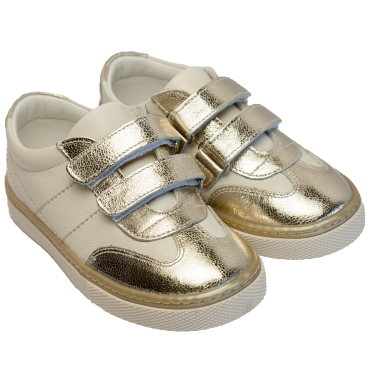 Rose Et Chocolat Rose Et Chocolat Trainer Gold and Cream