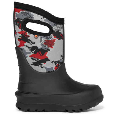 Bogs Neo-Classic Topo Camo Black Multi (Youth 4)