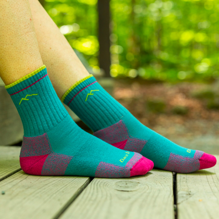 Darn Tough Darn Tough Women's Hiker Cushioned Crew Sock Teal