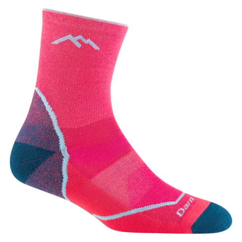Darn Tough Light Hiker Jr Micro Crew Raspberry