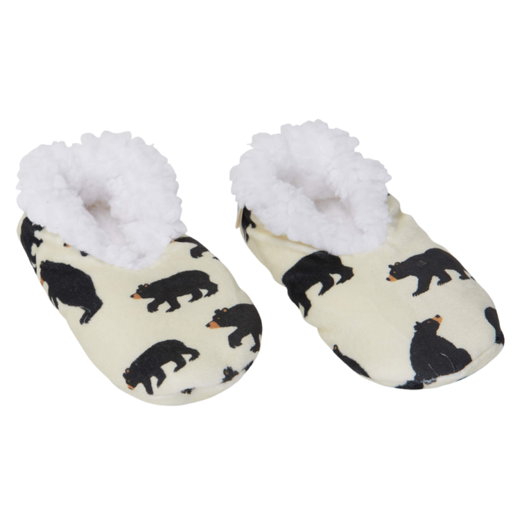 Little Blue House Little Blue House Kids Black Bear Cozy Slipper
