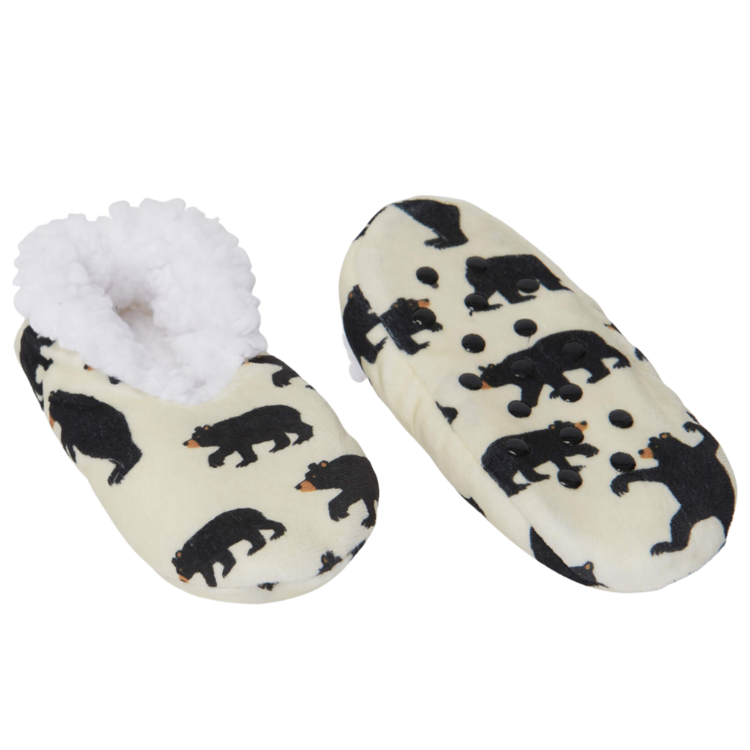 Little Blue House Little Blue House Kids Black Bear Cozy Slipper