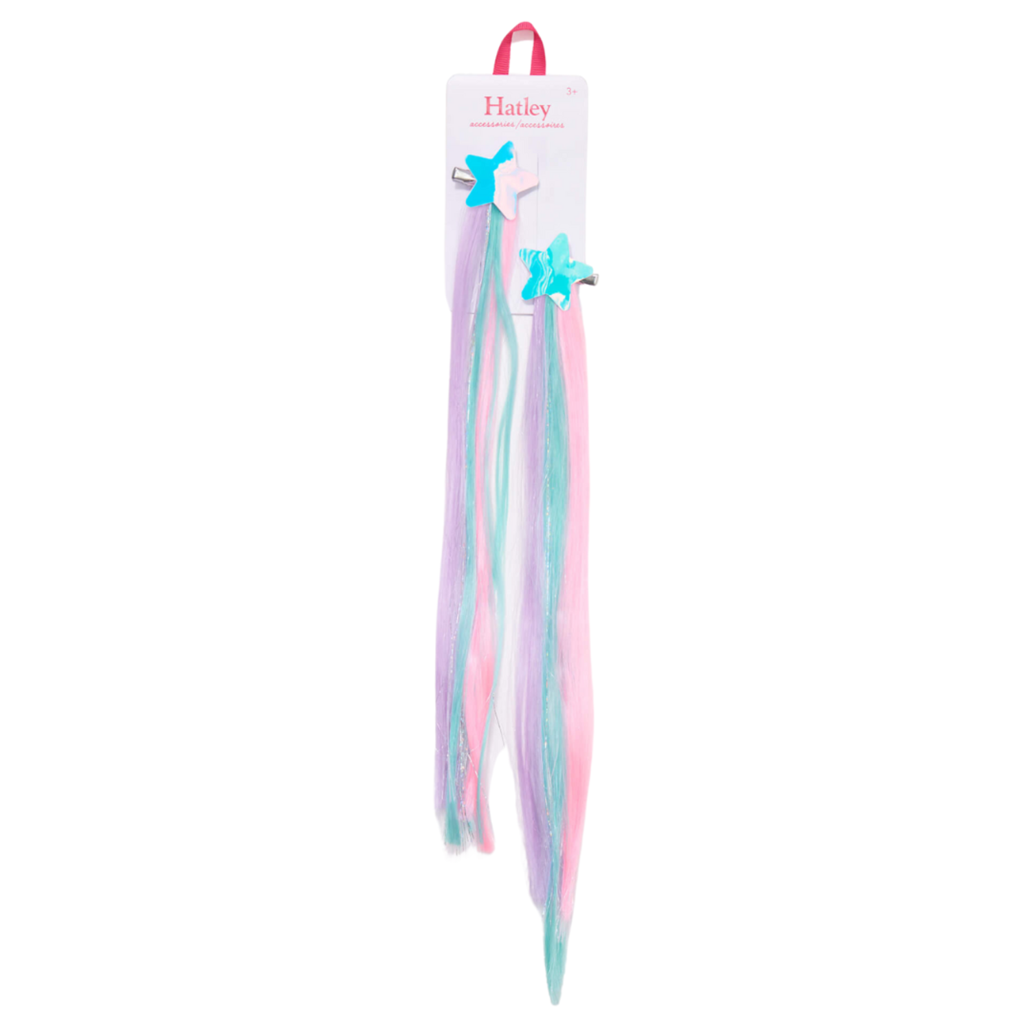 Hatley Shining Stars 2 Pack Faux Hair Extensions Clips Hatley Shining Stars 2 Pack Faux Hair Extensions Clips
