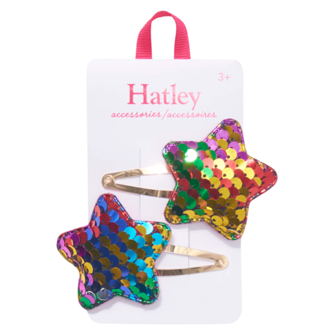 Hatley Sequin Stars Snap Clips