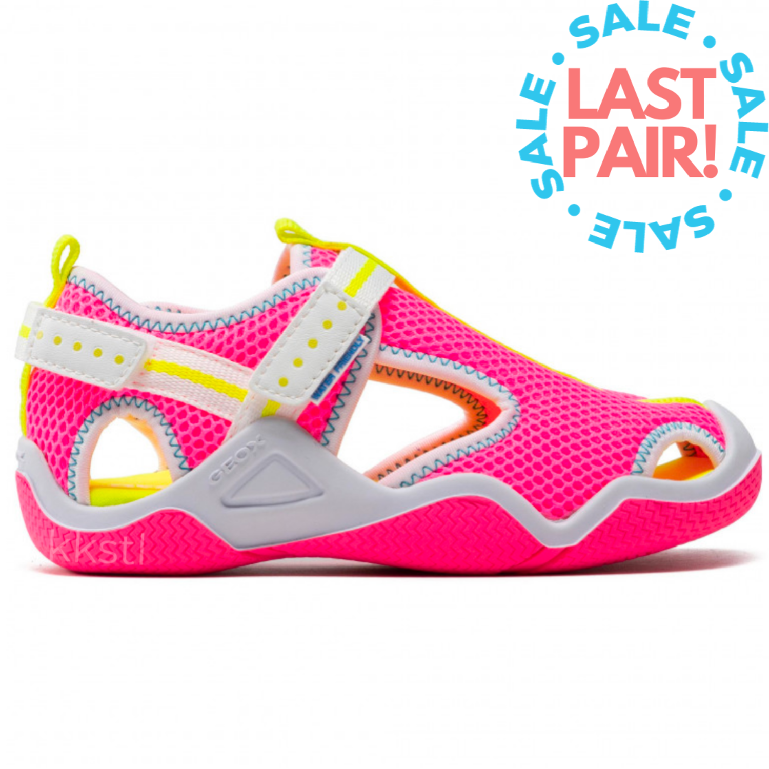 Geox J Wader Fluo Fuchsia White