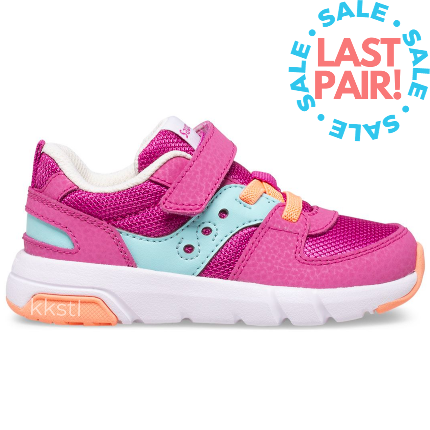 Saucony Jazz Lite 2.0 Fuchsia Turquoise Toddler 5.5