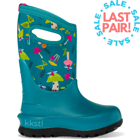 Bogs Neo-Classic Mushrooms Teal Multi (Child 3)