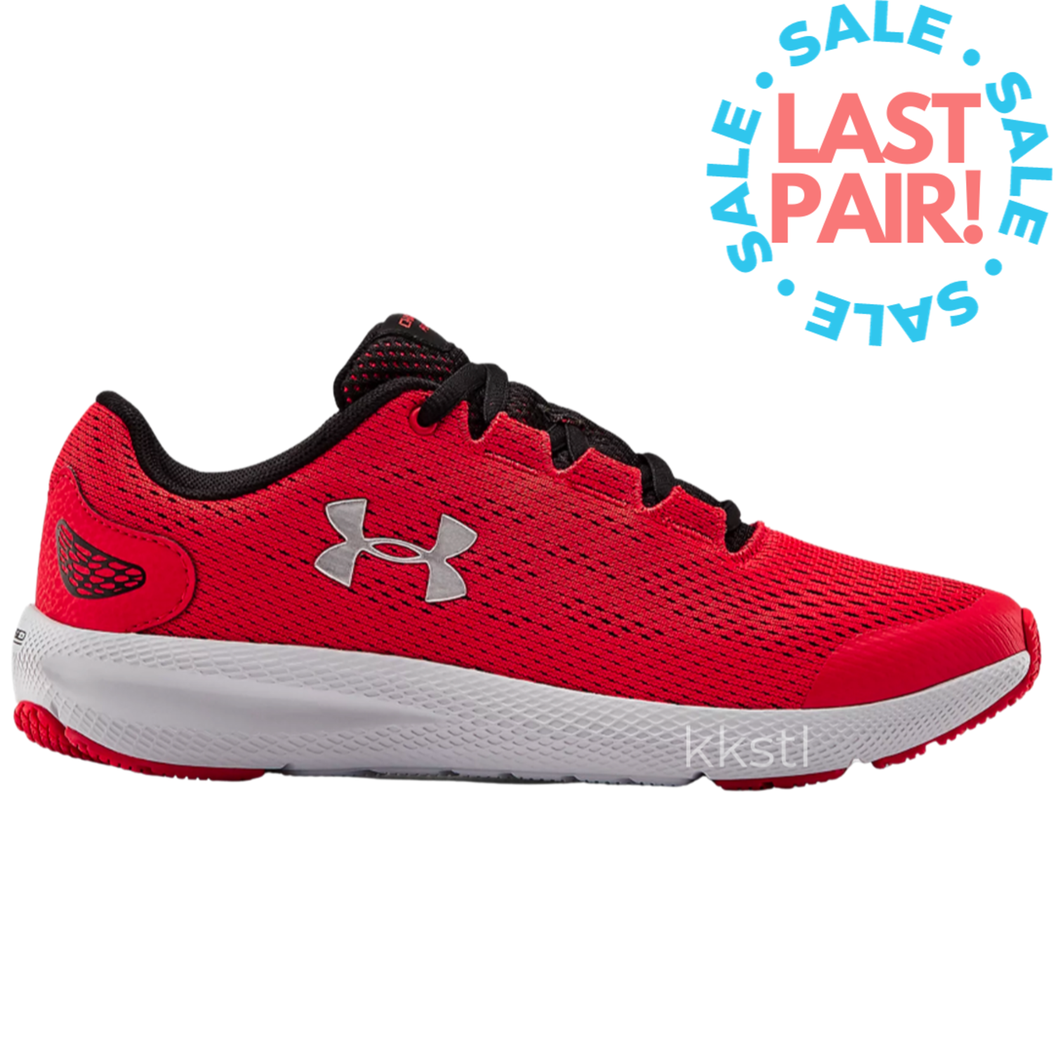 Under Armour Girls' GS UA Charged Pursuit 2 Big Logo Running Shoes