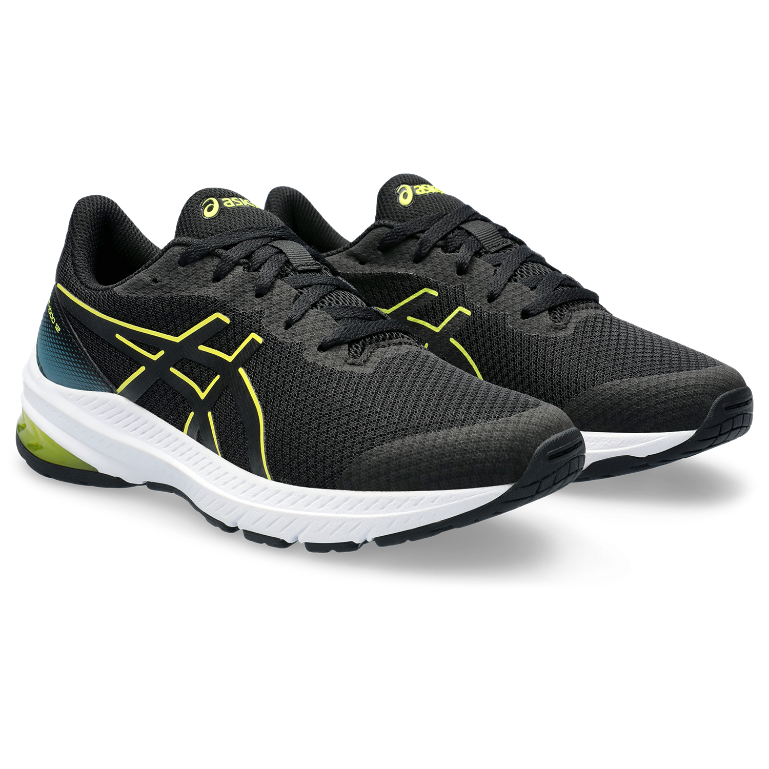 Asics GT 1000 12 GS Black Bright Yellow Kids Shoes in Canada Kiddie Kobbler St Laurent