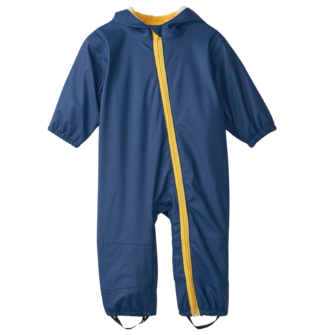 Hatley Terry Lined Bundler Navy (Size 12-18M)