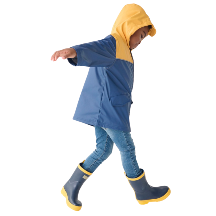 Hatley Hatley Mariner Rain Jacket Yellow/Navy