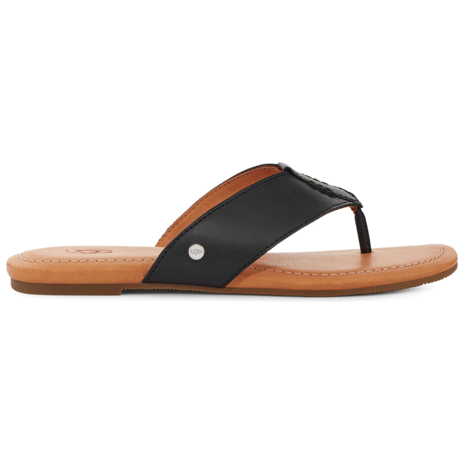 Black ugg flip flops deals