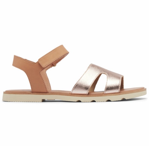 Sorel Women's Ella III Ankle Strap Honest Beige/Honey White