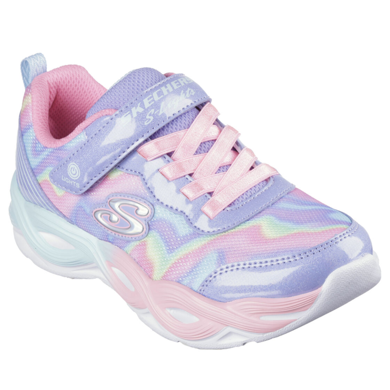 Skechers Lights Twisty Glow Sorbet Swirl Kids Shoes in Canada Kiddie Kobbler St Laurent