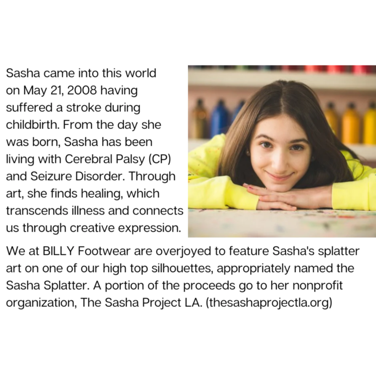 Billy Footwear Billy Classic High Sasha Splatter