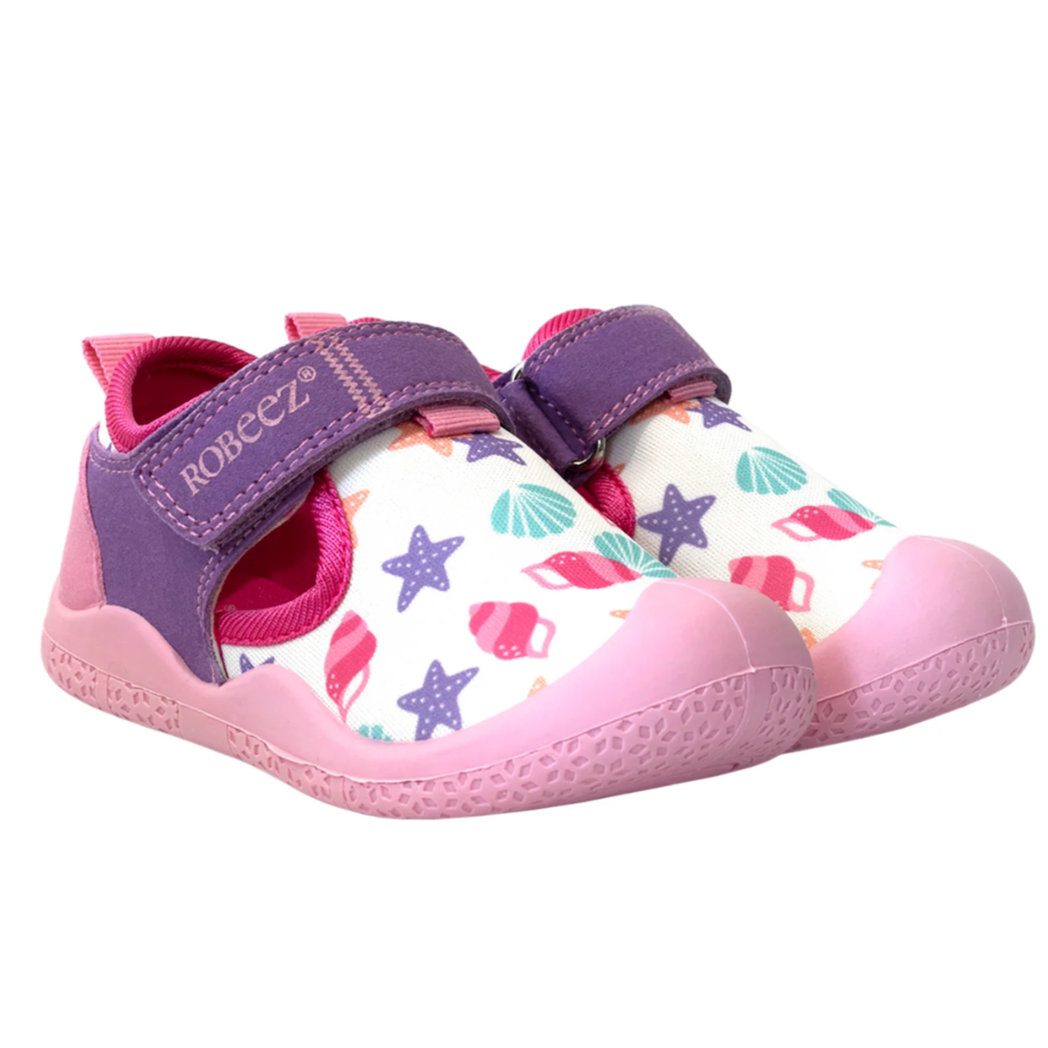 Robeez Water Shoe Seashells White Kids Shoes in Canada Kiddie