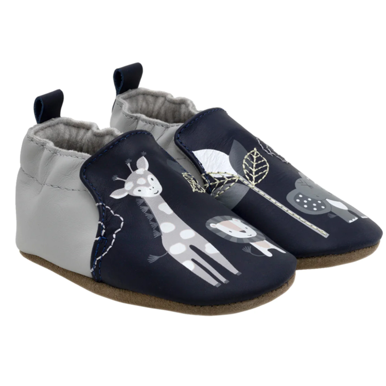 Robeez Robeez Soft Soles Hello World Navy