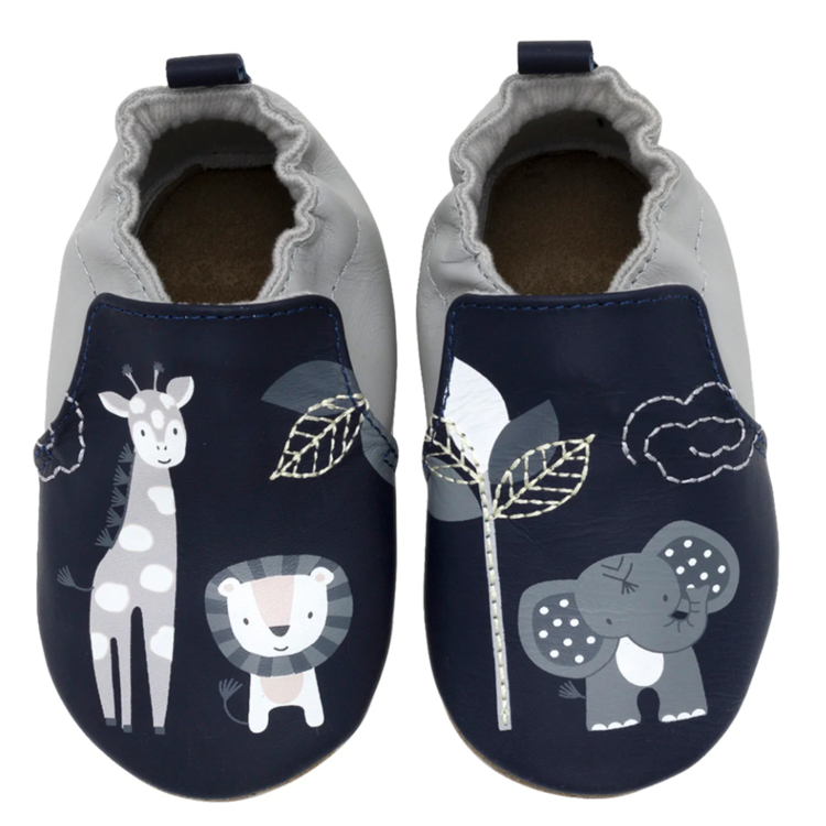 Robeez Robeez Soft Soles Hello World Navy