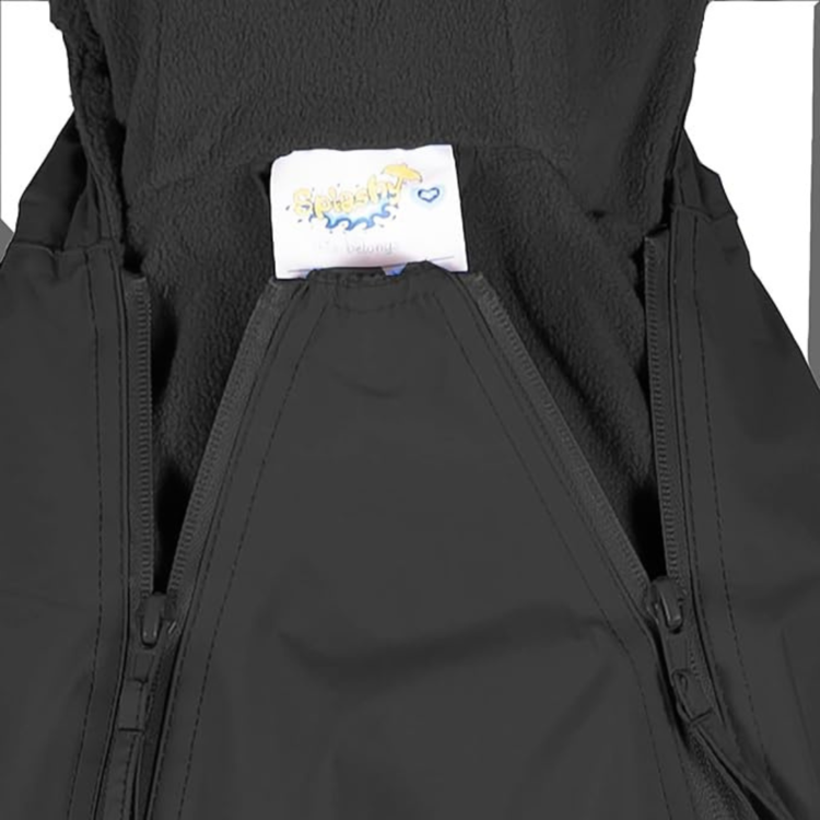 J&K J&K Splashy Fleece Lined One Piece Suit Black