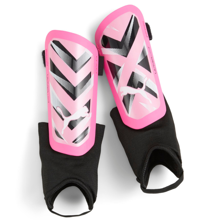 Puma Puma Ultra Light Ankle Shinguard Poison Pink/White