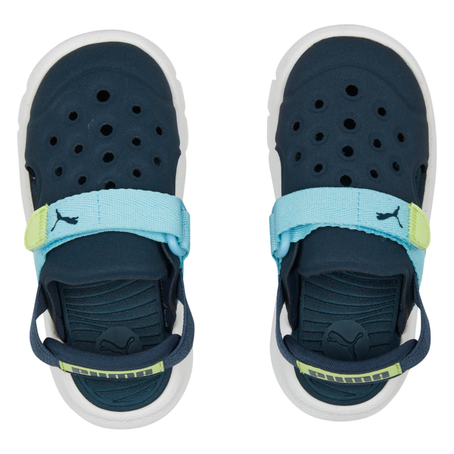 Puma Evolve Sandal A C Dark Night Blue Lily Pad Kids Shoes in Canada Kiddie Kobbler St Laurent