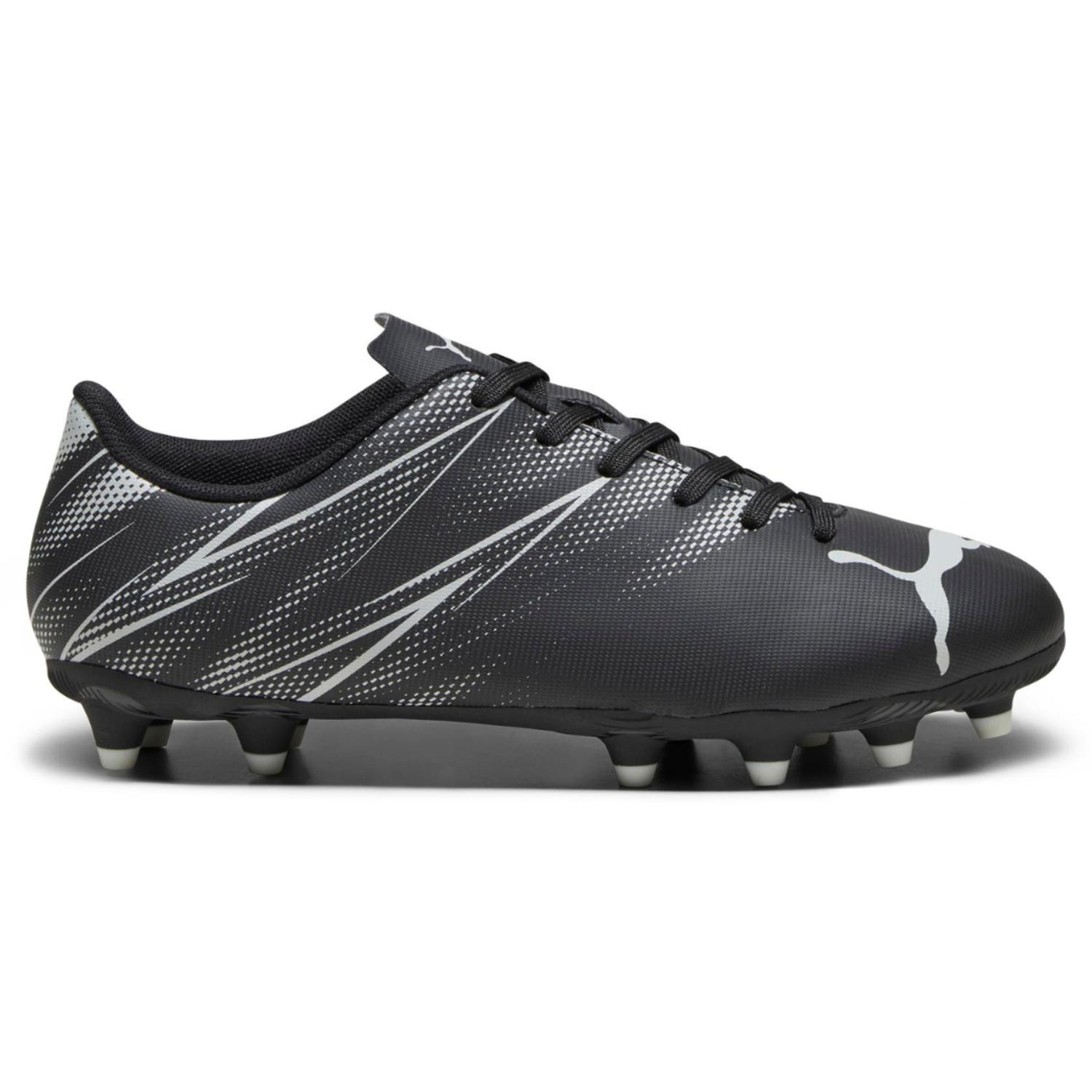 Puma Attacanto FG Jr Black/Silver Mist - Kids Shoes in