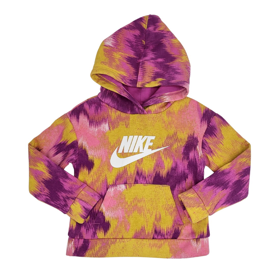 Nike club hoodie pink hotsell
