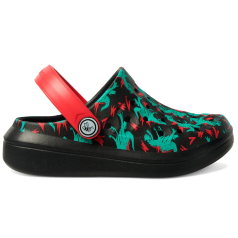 Joybees Varsity Clog Graphic Dino/Bolt Red