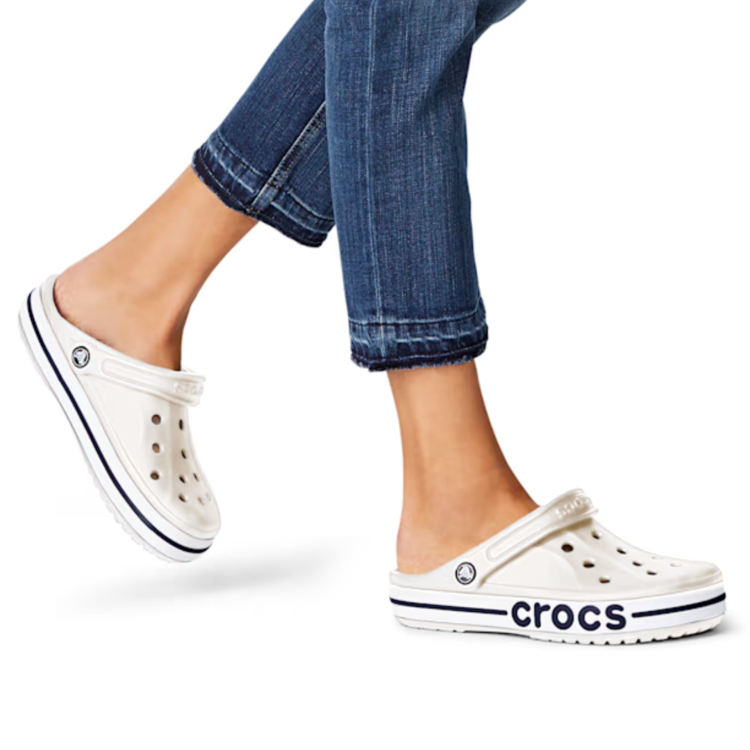 Crocs Crocs Baya Band Clog White/Navy