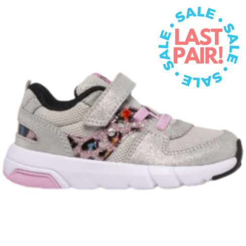 Saucony Jazz Lite 2.0 Silver/Pink/Leopard (Toddler 6.5)