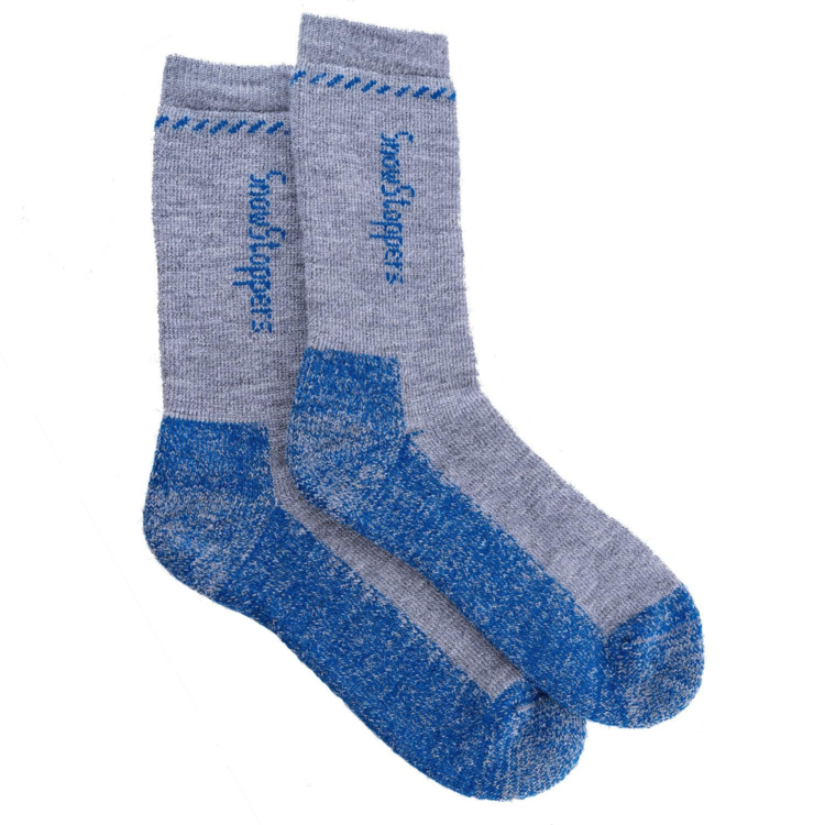 Snow Stoppers Snow Stoppers Alpaca Wool Socks Grey/Blue