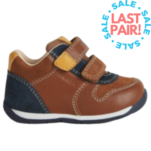 Geox B Each Nut/Navy (Toddler 4.5)
