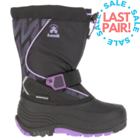 Kamik SnowfallP Black/Purple (Toddler 8)