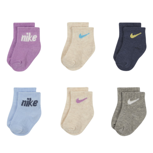 Rush Fuchsia Inf Ankle Sock 6pk