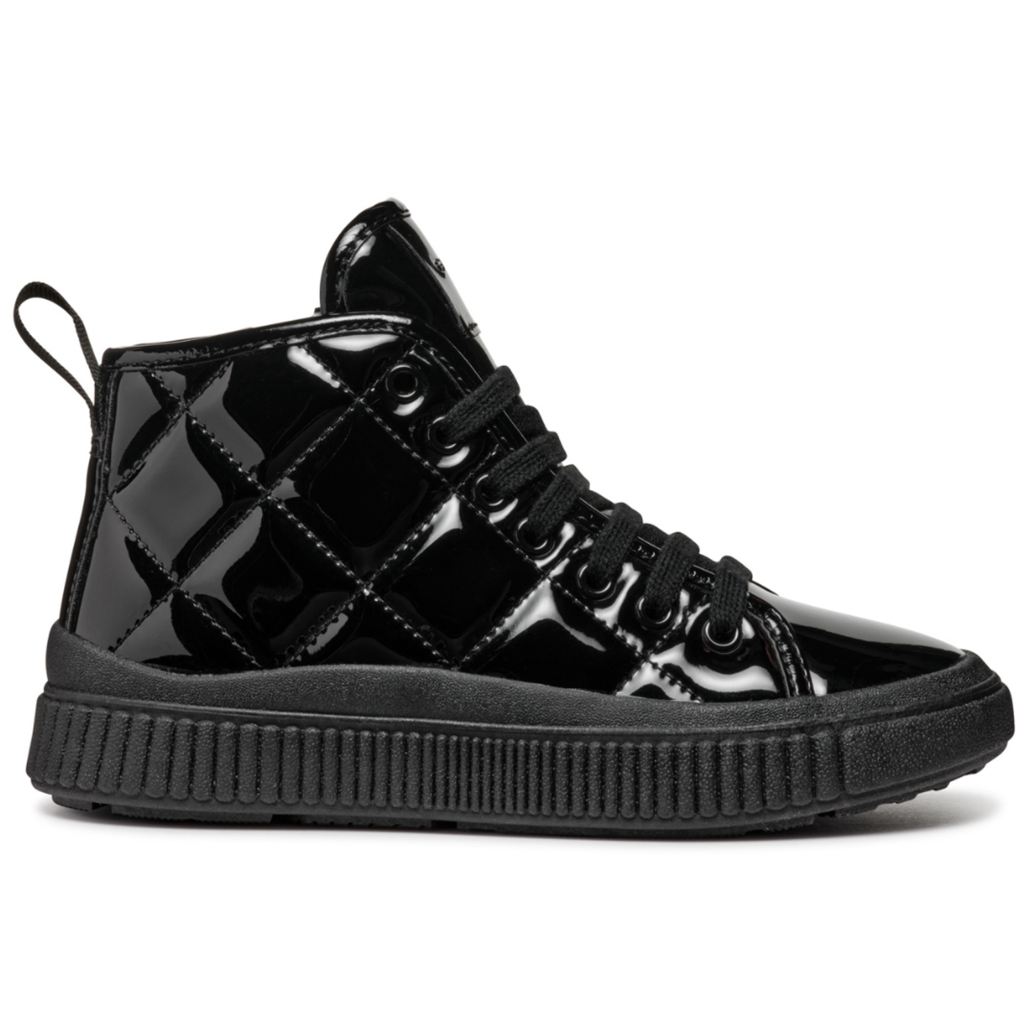 Geox J Laquinny Black Patent Kiddie Kobbler St Laurent