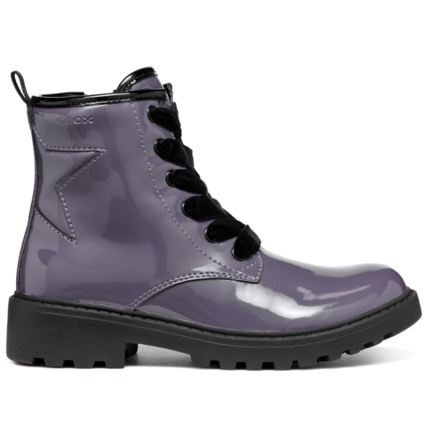 Geox J Casey Boot Dk Purple