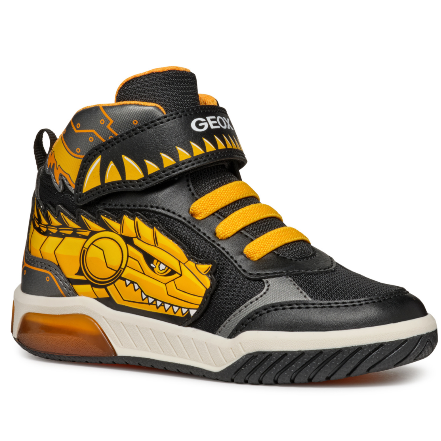 Geox J Inek Black Yellow Kiddie Kobbler St Laurent