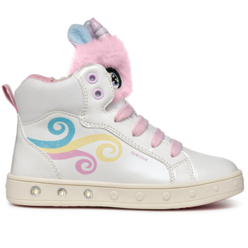 Geox J Skylin White/Multicolor (Child 11)