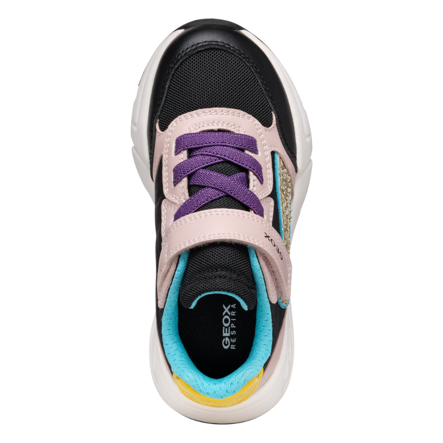 Geox J Loftus Black Lt Rose Kiddie Kobbler St Laurent