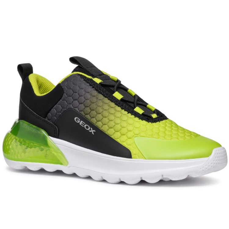 Geox Geox J Activart Illuminus Black/Lime