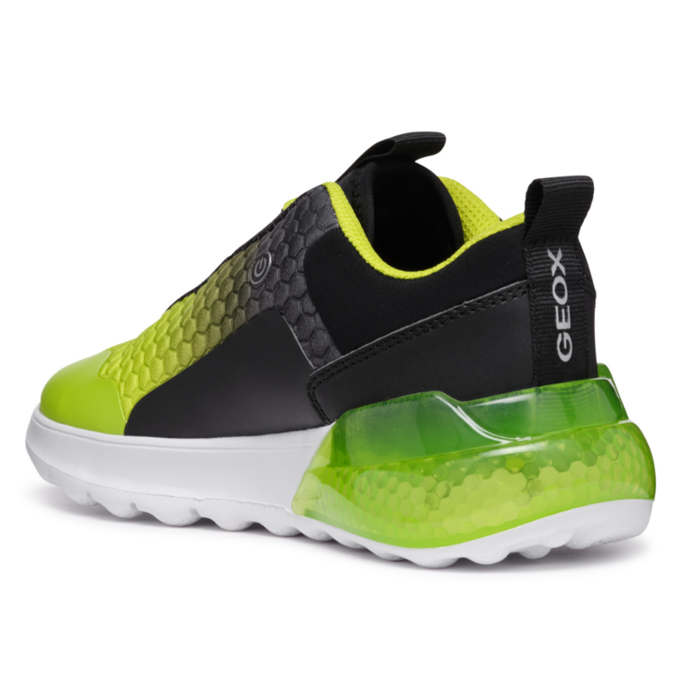 Geox Geox J Activart Illuminus Black/Lime