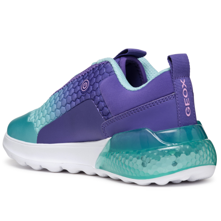 Geox Geox J Activart Illuminus Dk Violet/Aqua
