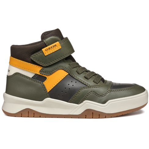 Geox J Perth Dk Green/Ochre