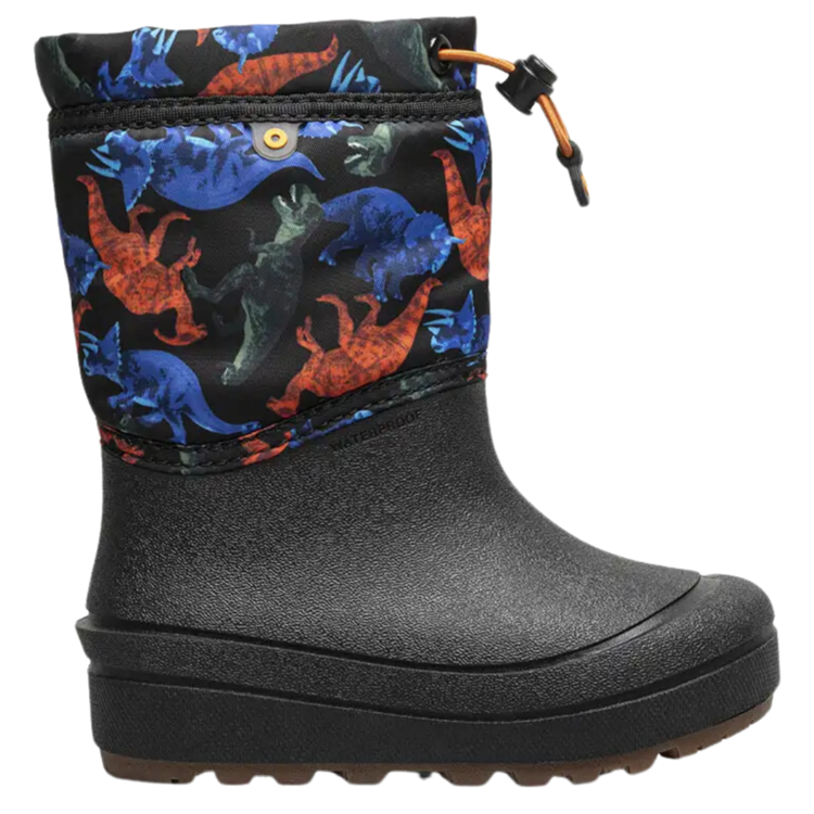 Bogs Bogs Snowshell Real Dino Black Multi